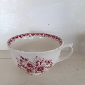 Vintage Arabia of Finland Finn Red Floral Cup